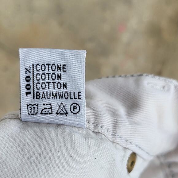 Vintage Y2K Cappopera Jeans Womens 32 White Cream High Waist Made in Italy - Picture 7 of 9